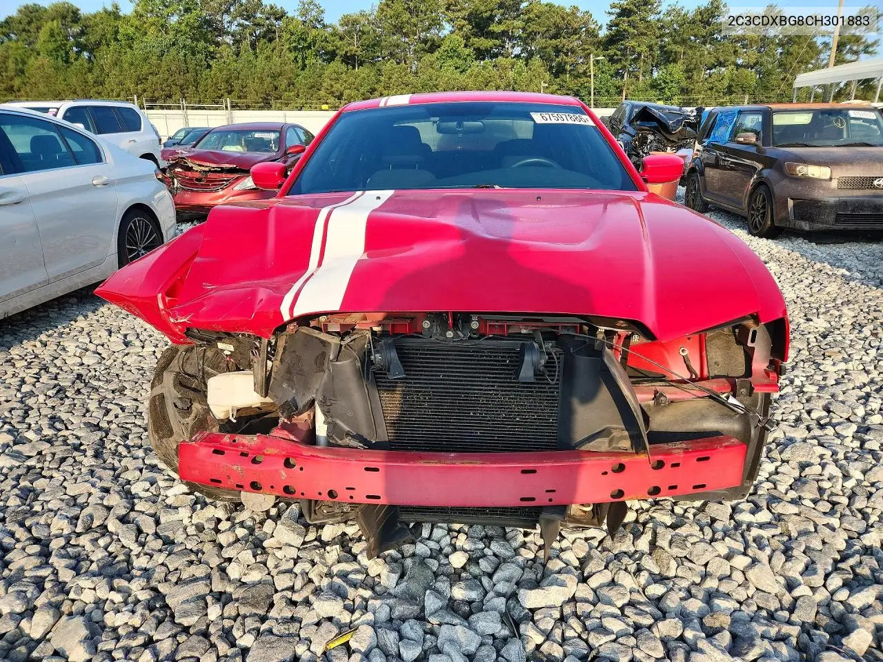 2012 DODGE CHARGER VIN 2C3CDXBG8CH301883 — фото 5