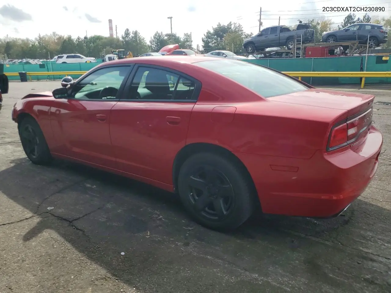 2012 DODGE CHARGER VIN 2C3CDXAT2CH230890 — фото 2