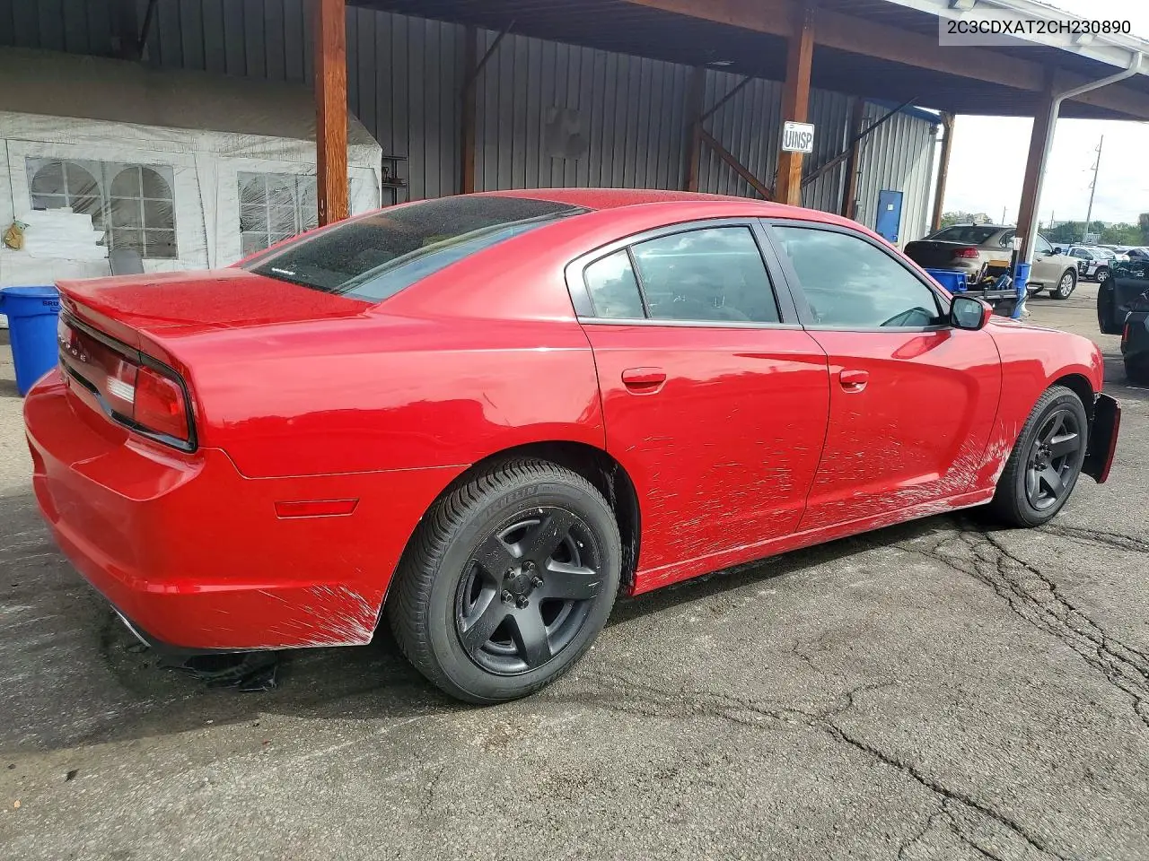 2012 DODGE CHARGER VIN 2C3CDXAT2CH230890 — фото 3