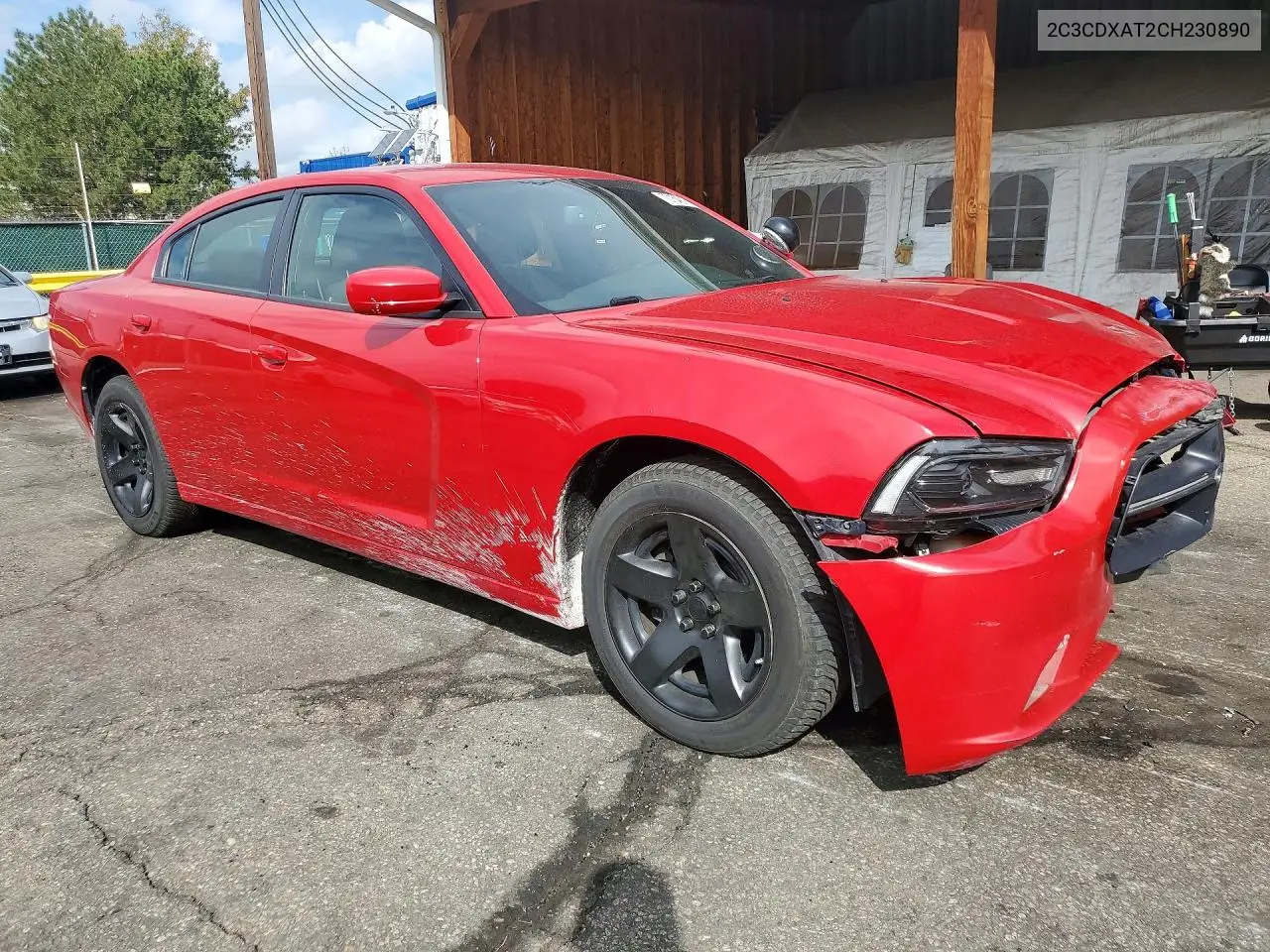 2012 DODGE CHARGER VIN 2C3CDXAT2CH230890 — фото 4