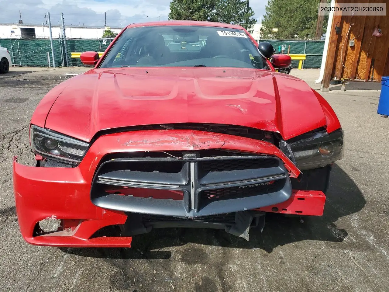 2012 DODGE CHARGER VIN 2C3CDXAT2CH230890 — фото 5