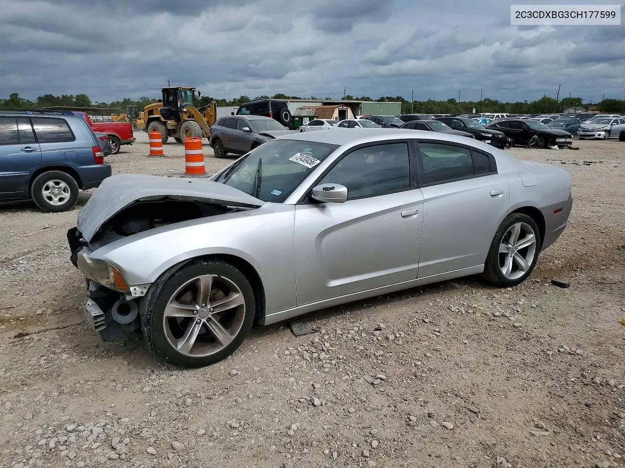 DODGE CHARGER 2012, VIN 2C3CDXBG3CH177599