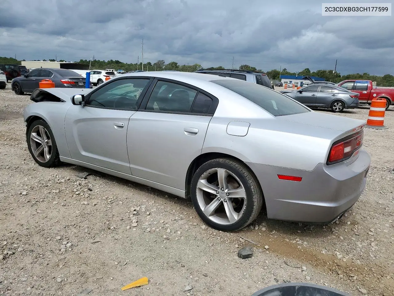 2012 DODGE CHARGER VIN 2C3CDXBG3CH177599 — фото 2