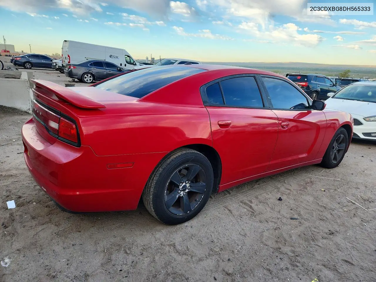 2013 DODGE CHARGER VIN 2C3CDXBG8DH565333 — фото 3