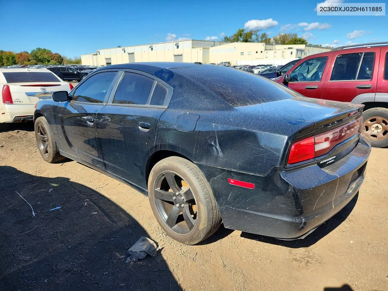 2013 DODGE CHARGER VIN 2C3CDXJG2DH611885 — фото 2