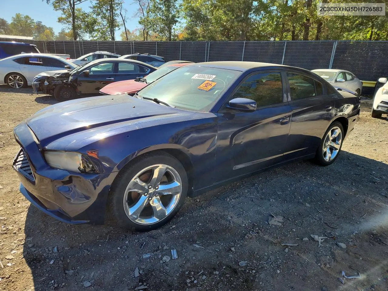 DODGE CHARGER 2013, VIN 2C3CDXHG5DH726583