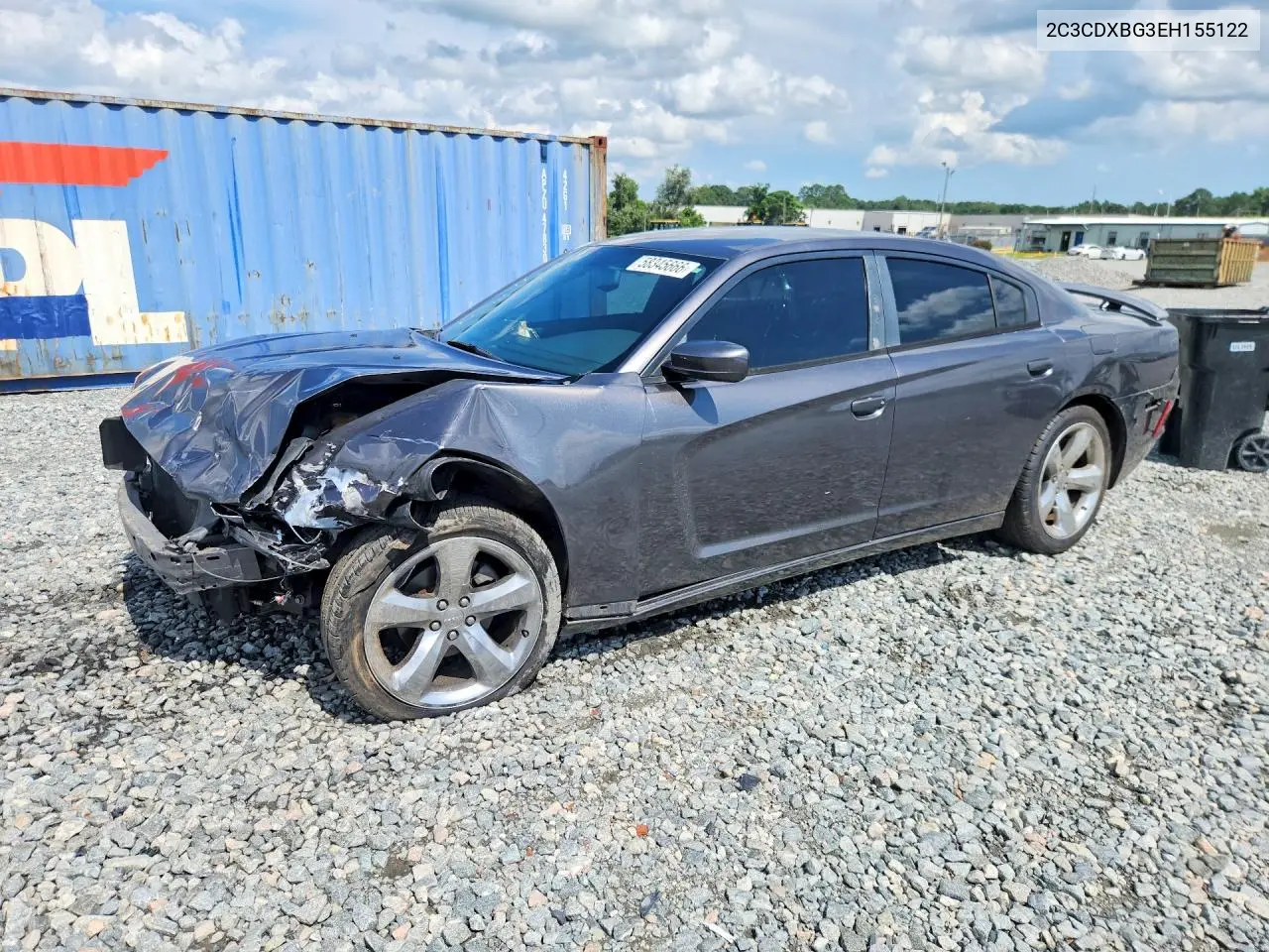 DODGE CHARGER 2014, VIN 2C3CDXBG3EH155122