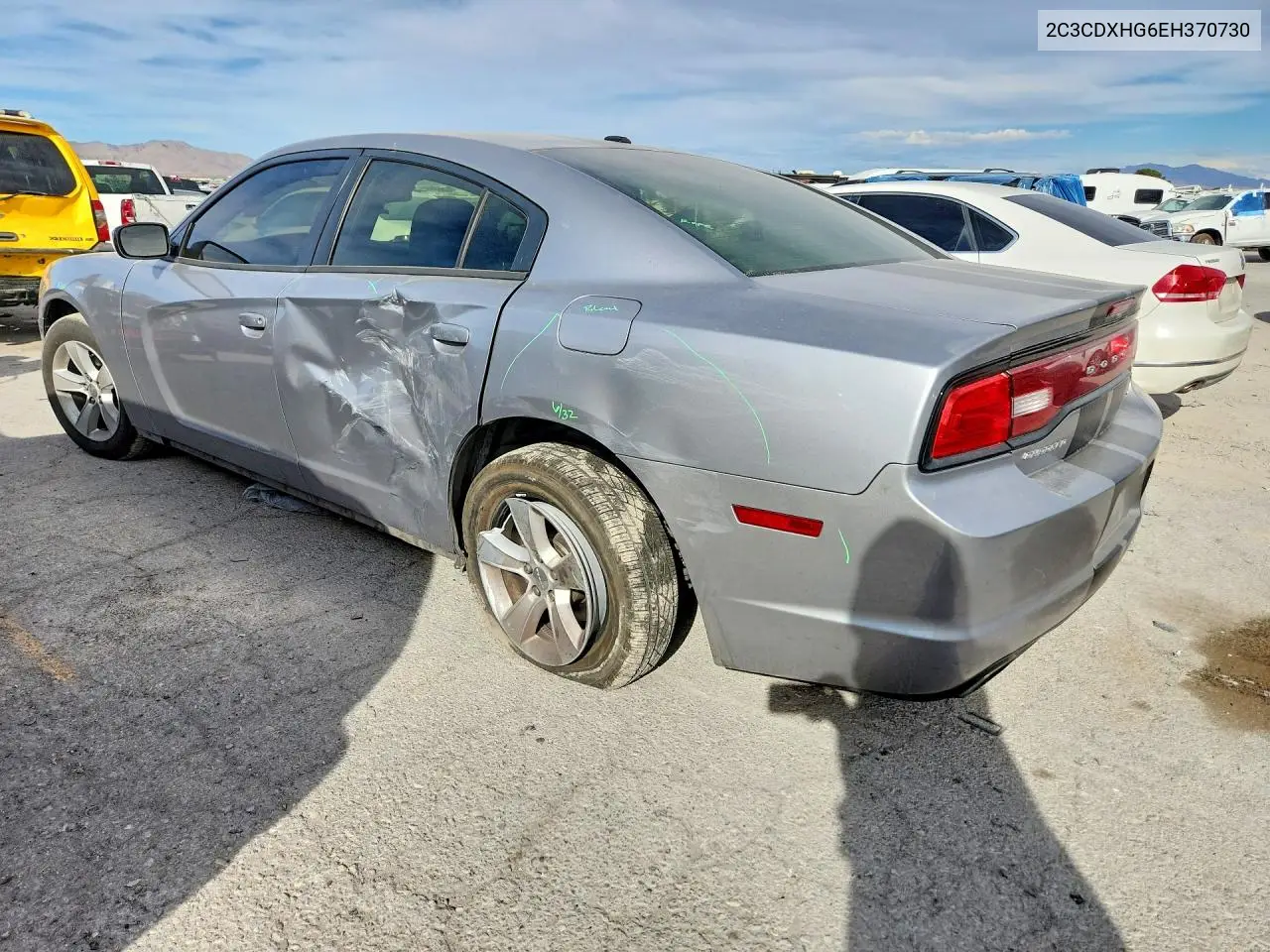 2014 DODGE CHARGER VIN 2C3CDXHG6EH370730 — фото 2