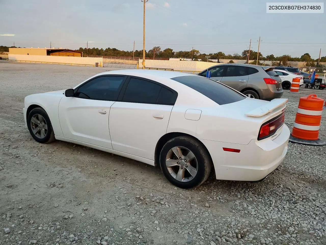 2014 DODGE CHARGER VIN 2C3CDXBG7EH374830 — фото 2