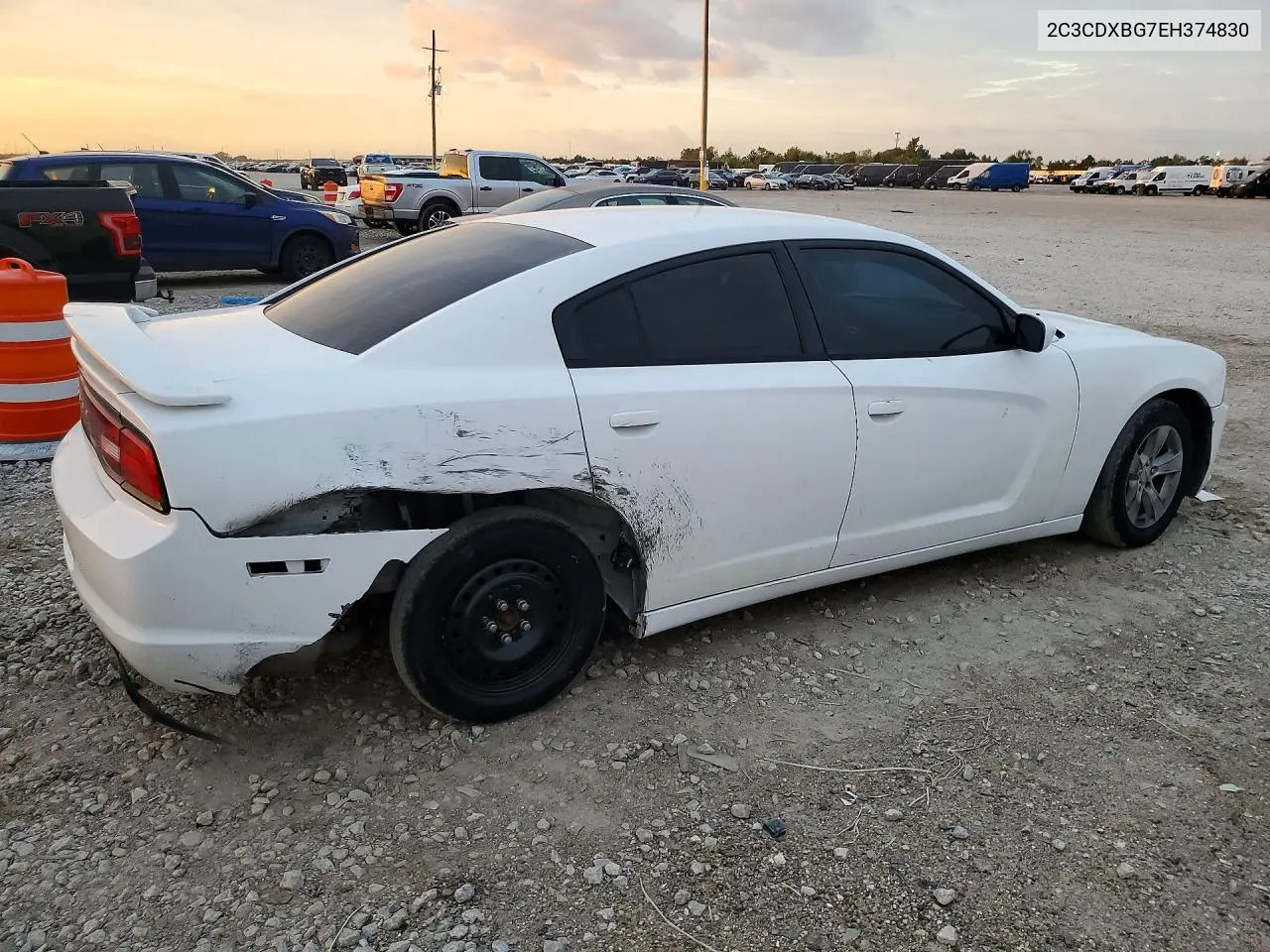2014 DODGE CHARGER VIN 2C3CDXBG7EH374830 — фото 3