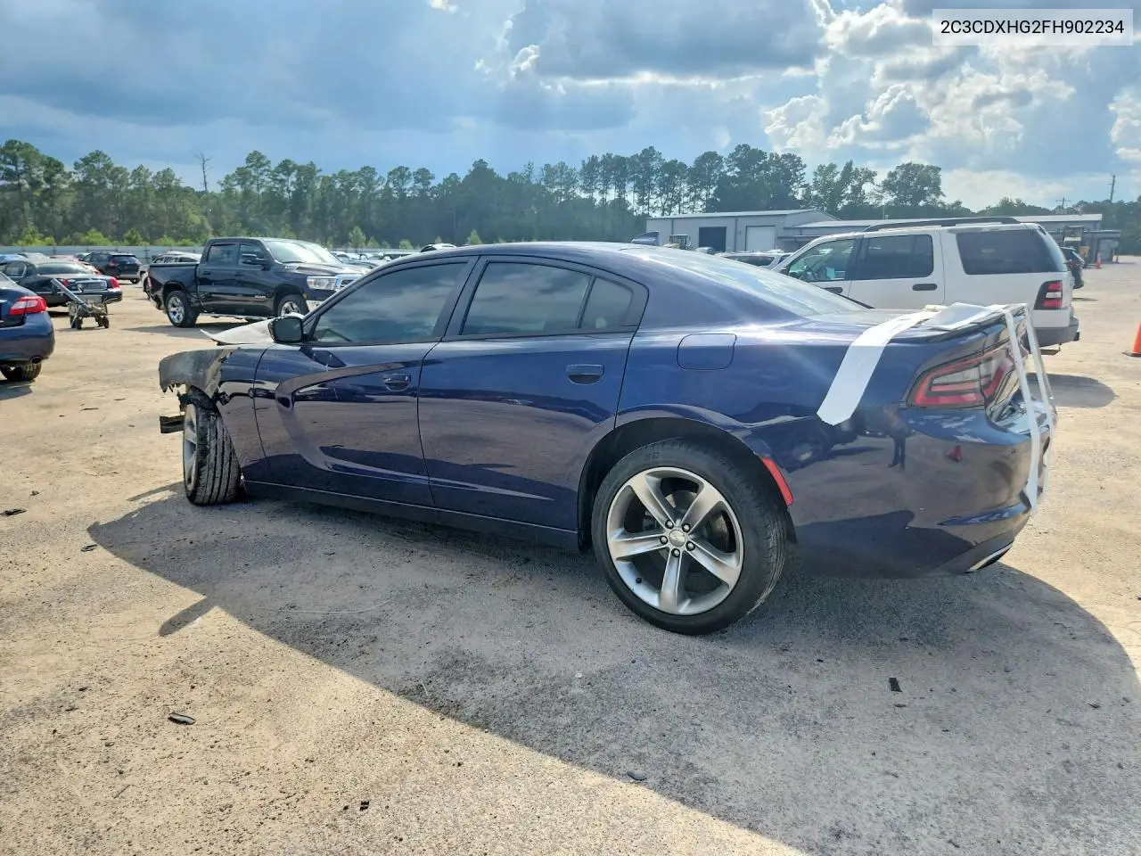 2015 DODGE CHARGER VIN 2C3CDXHG2FH902234 — фото 2