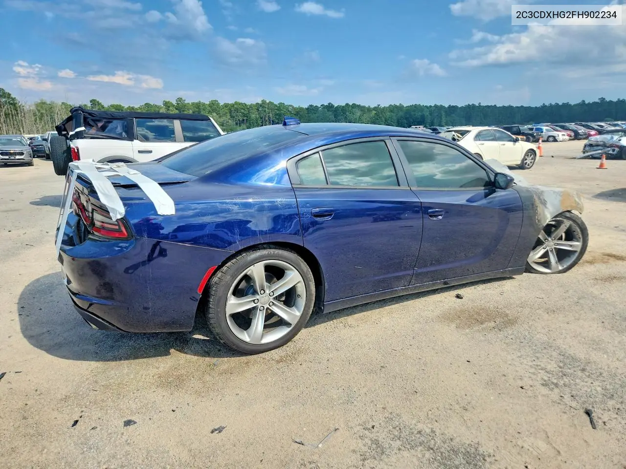 2015 DODGE CHARGER VIN 2C3CDXHG2FH902234 — фото 3