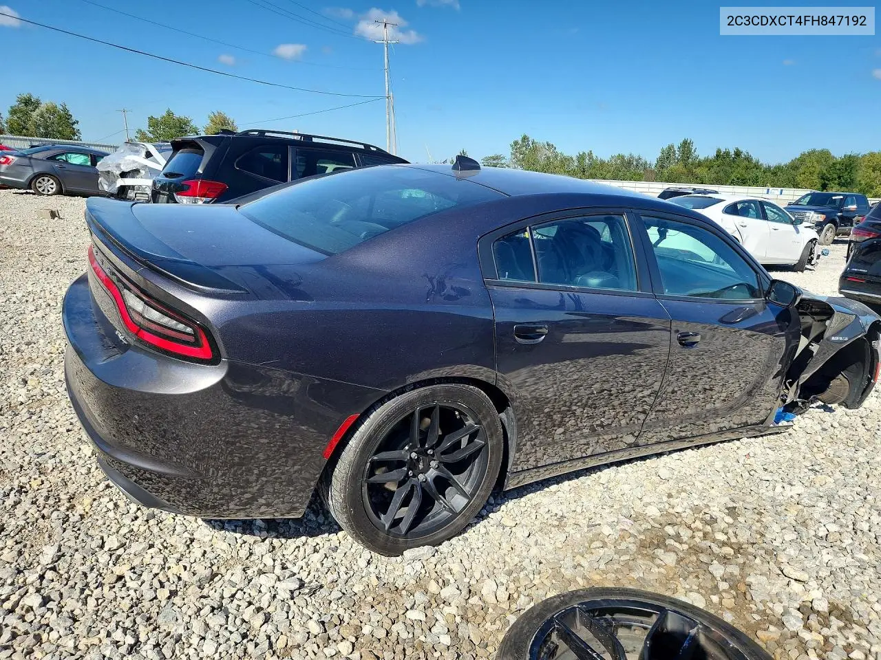 2015 DODGE CHARGER VIN 2C3CDXCT4FH847192 — фото 3