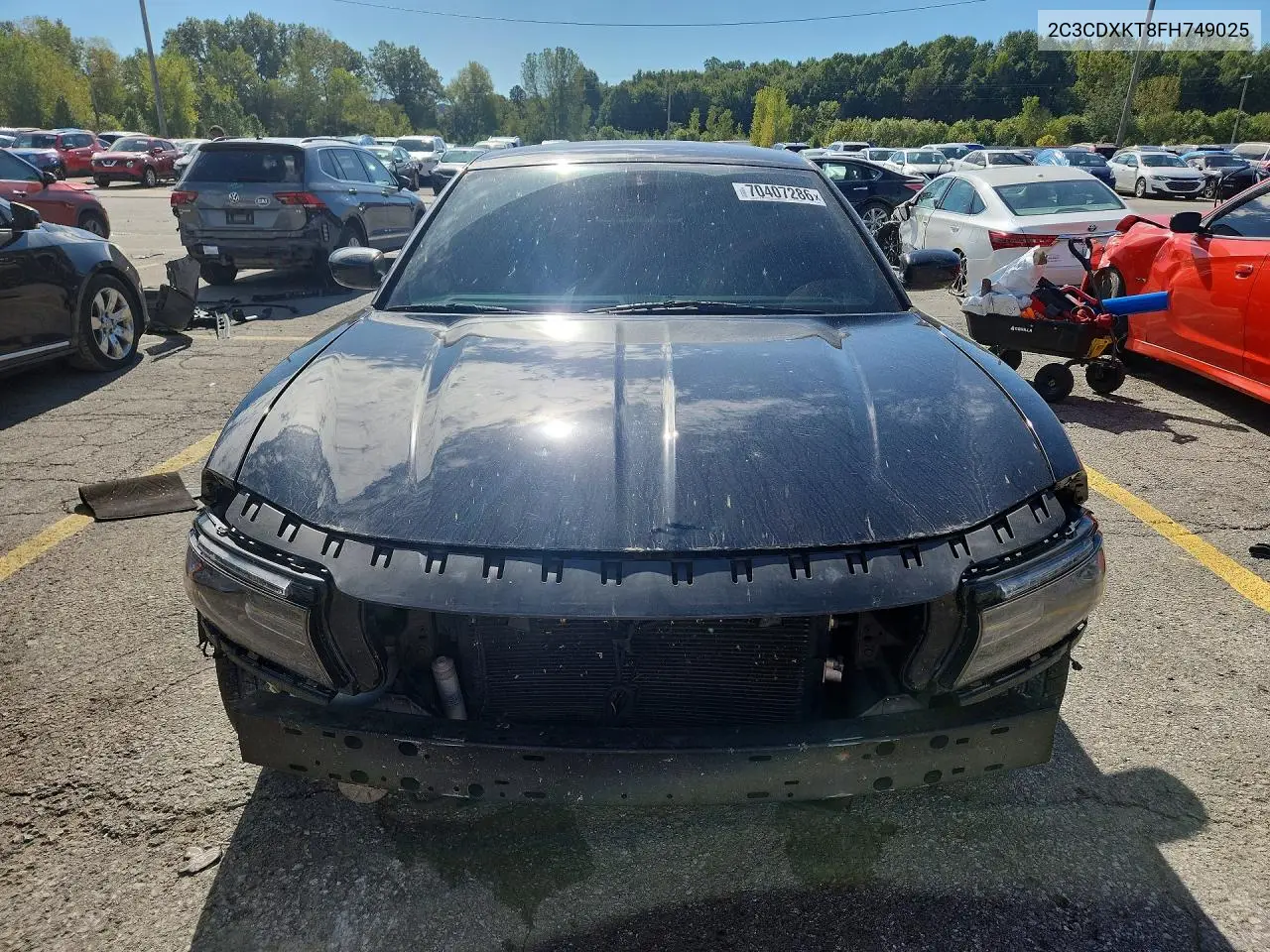 2015 DODGE CHARGER VIN 2C3CDXKT8FH749025 — фото 5