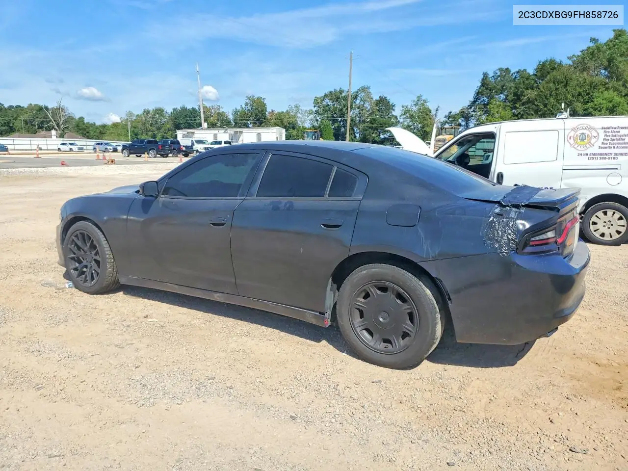 2015 DODGE CHARGER VIN 2C3CDXBG9FH858726 — фото 2