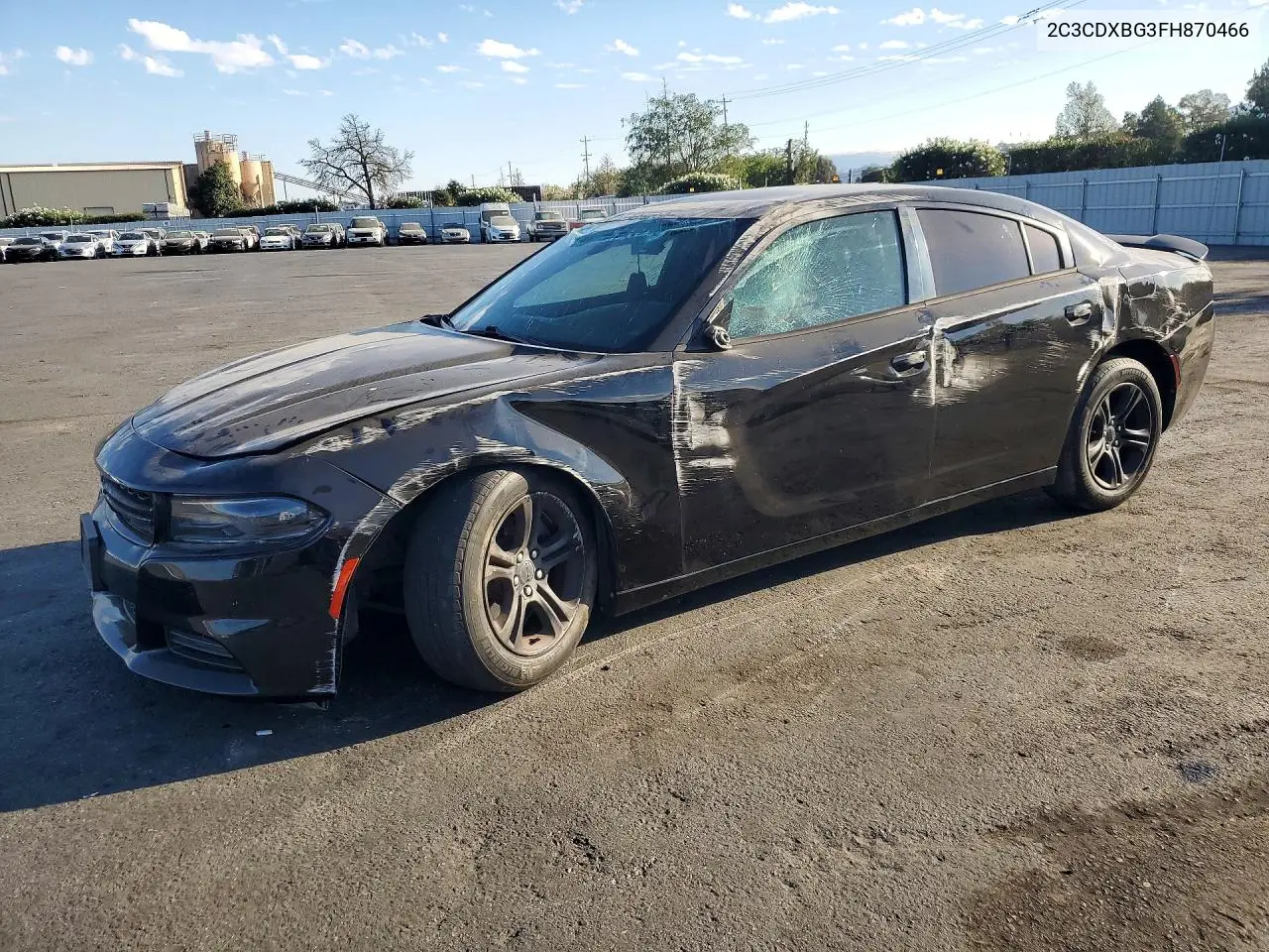 DODGE CHARGER 2015, VIN 2C3CDXBG3FH870466