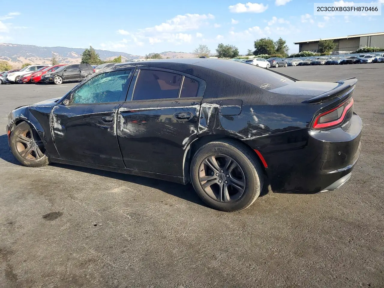 2015 DODGE CHARGER VIN 2C3CDXBG3FH870466 — фото 2