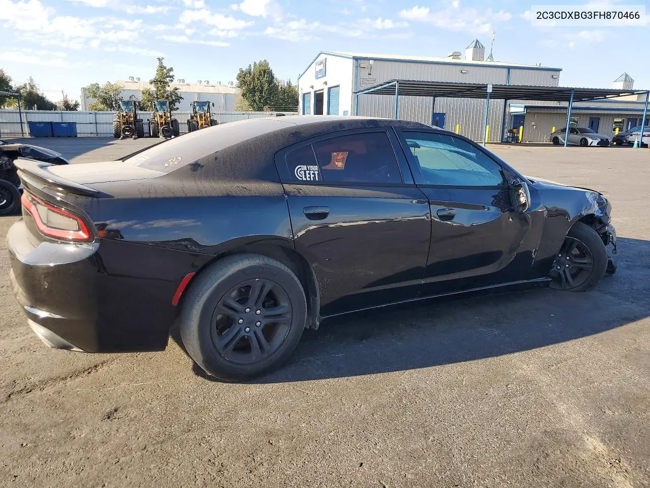 2015 DODGE CHARGER VIN 2C3CDXBG3FH870466 — фото 3
