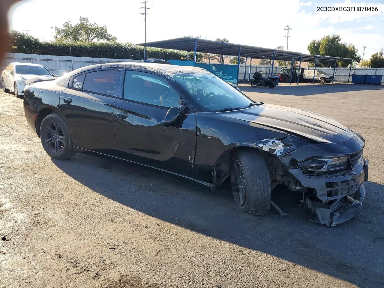 2015 DODGE CHARGER VIN 2C3CDXBG3FH870466 — фото 4