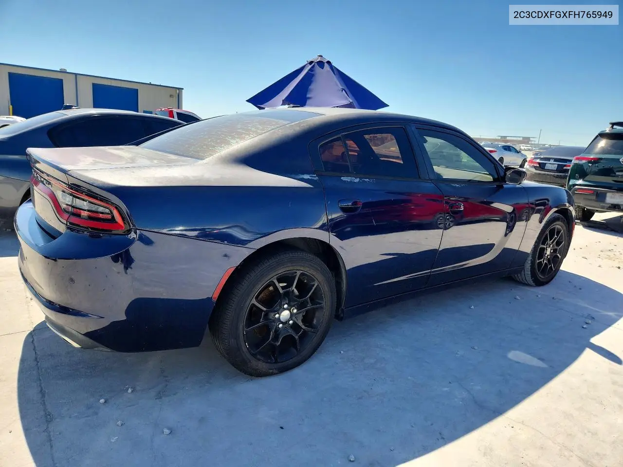 2015 DODGE CHARGER VIN 2C3CDXFGXFH765949 — фото 3