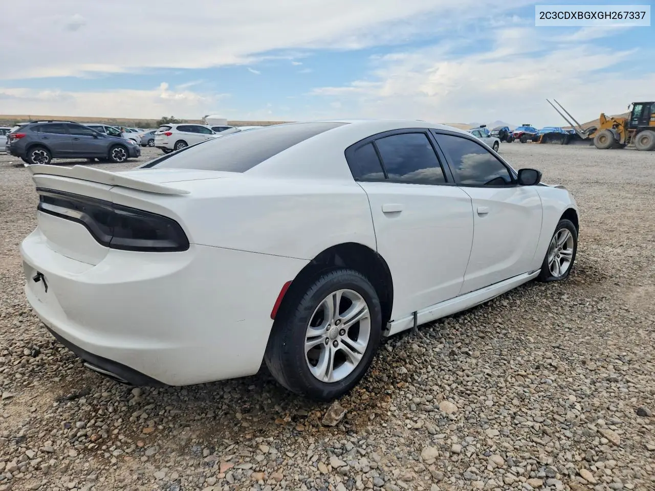 2016 DODGE CHARGER VIN 2C3CDXBGXGH267337 — фото 3