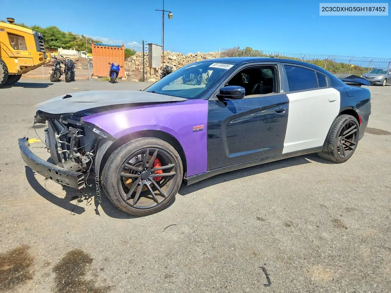 DODGE CHARGER 2016, VIN 2C3CDXHG5GH187452