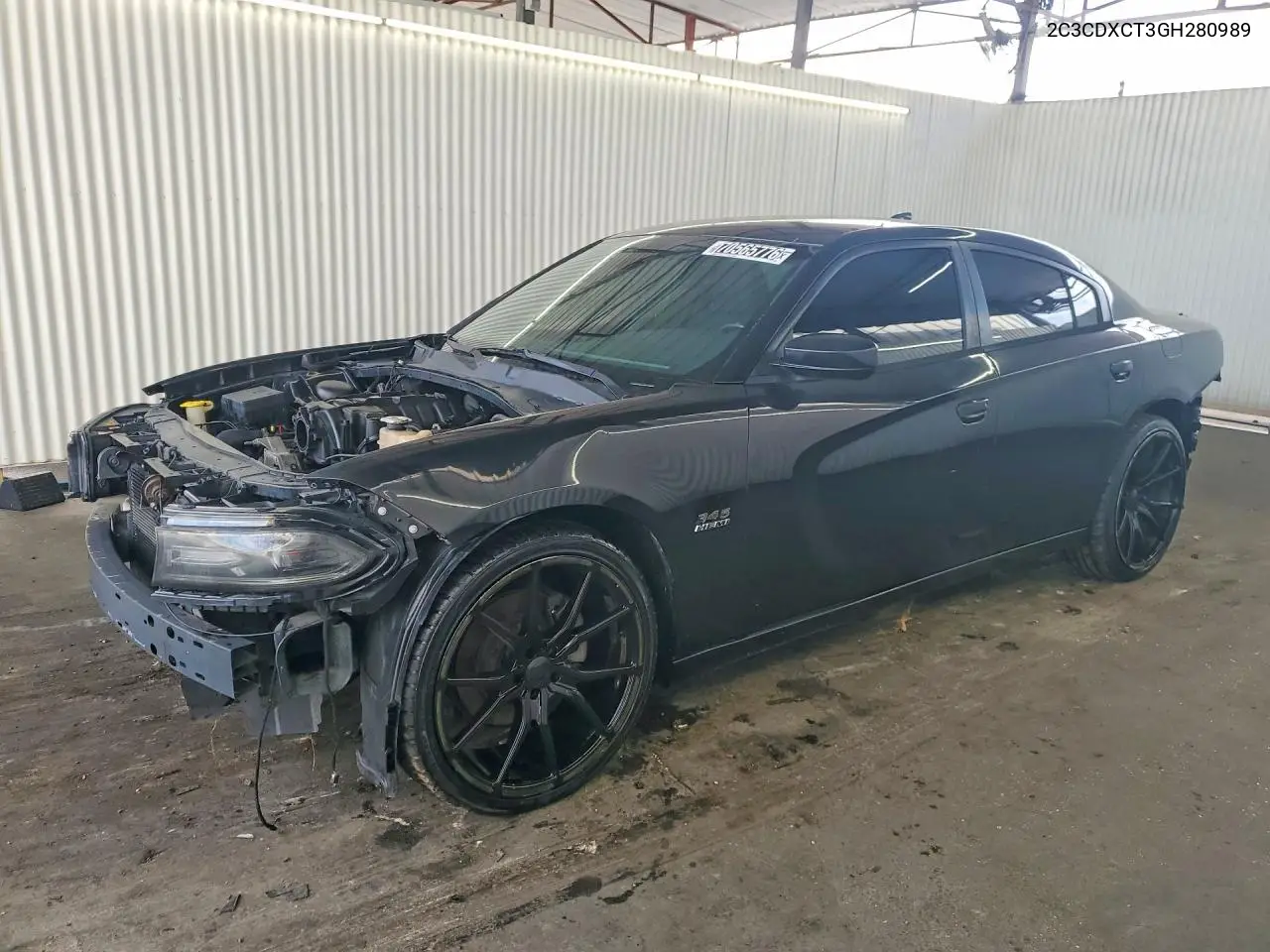 2016 DODGE CHARGER VIN 2C3CDXCT3GH280989 — фото 2