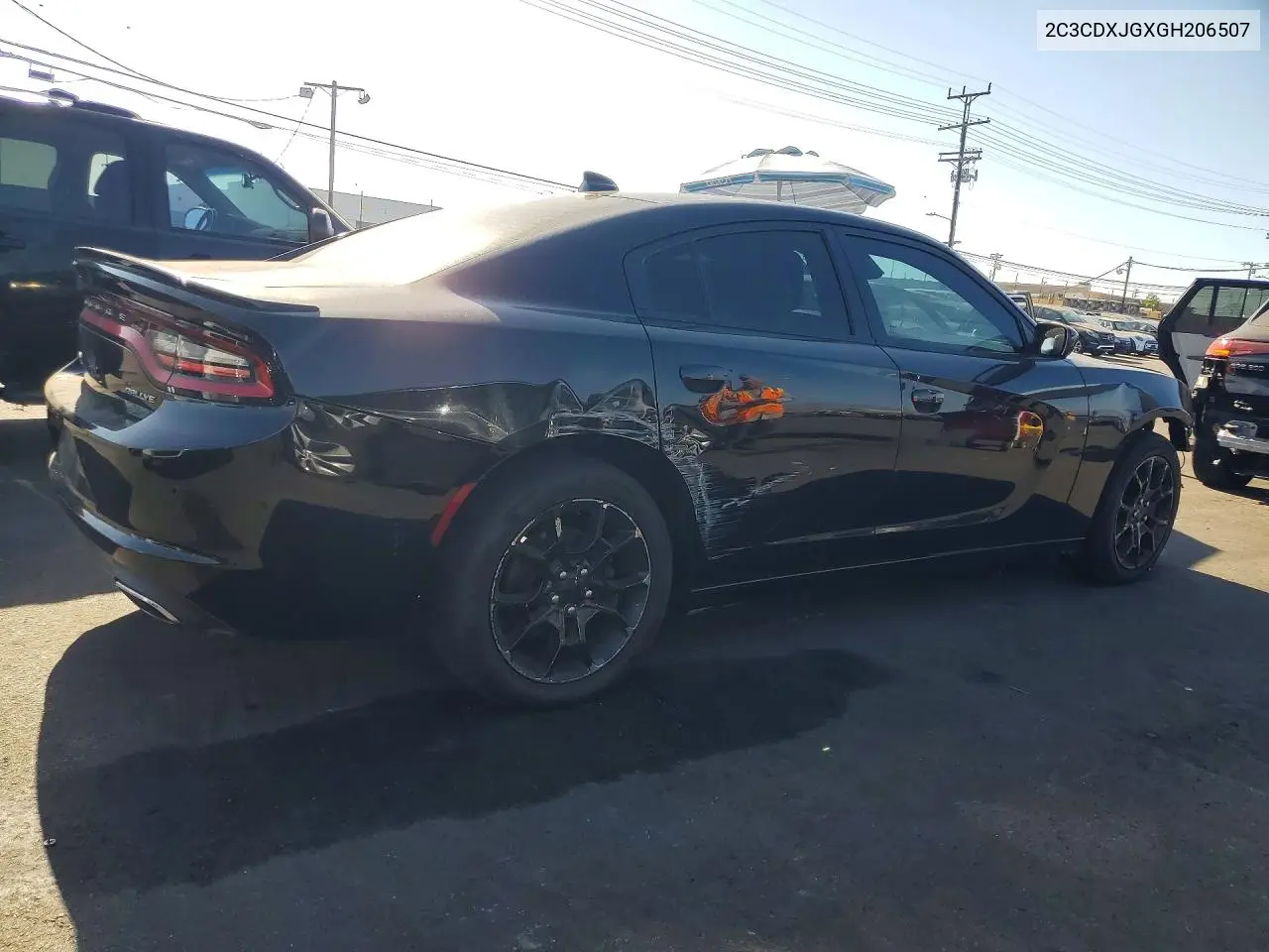 2016 DODGE CHARGER VIN 2C3CDXJGXGH206507 — фото 3