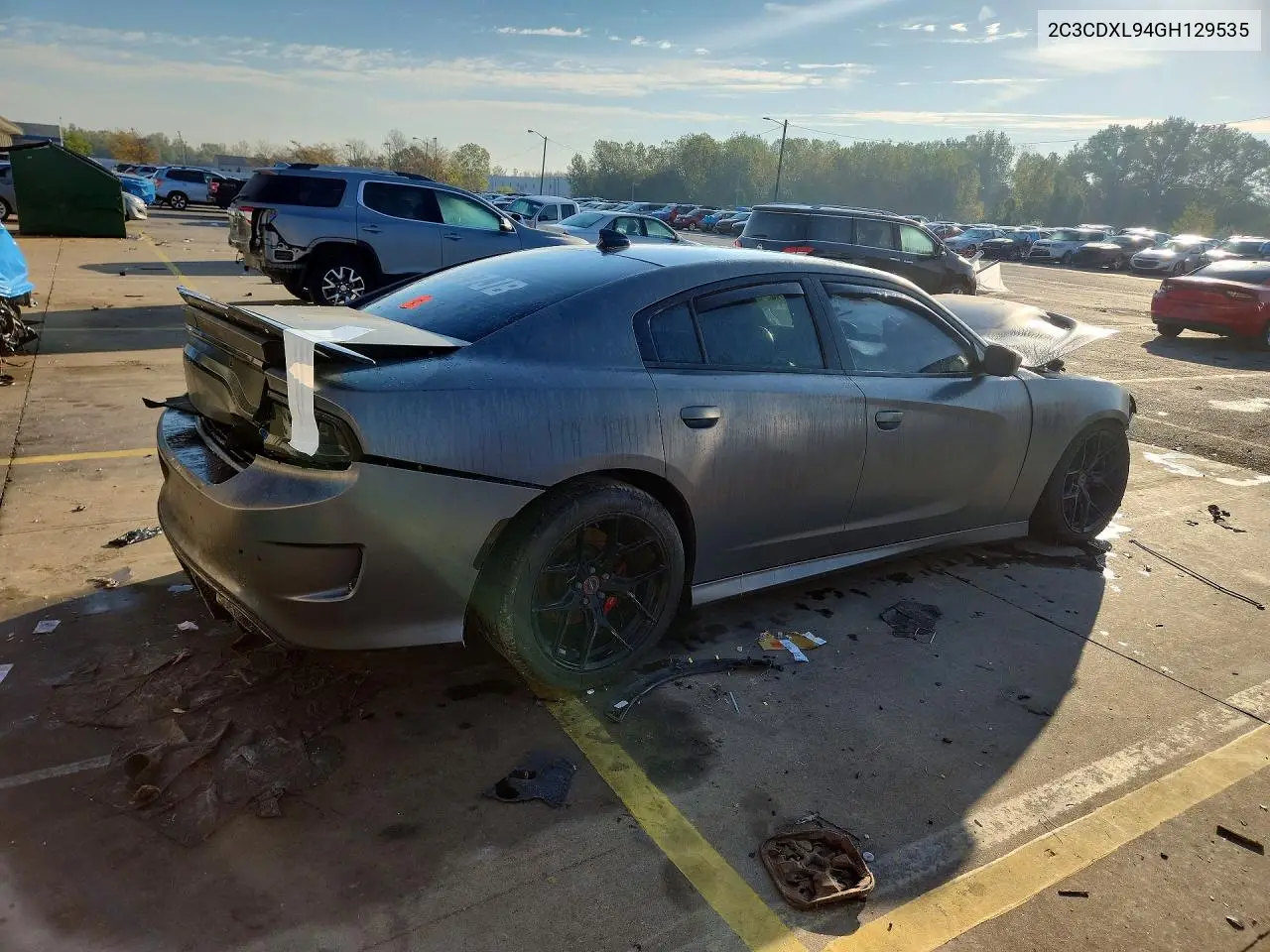 2016 DODGE CHARGER VIN 2C3CDXL94GH129535 — фото 3