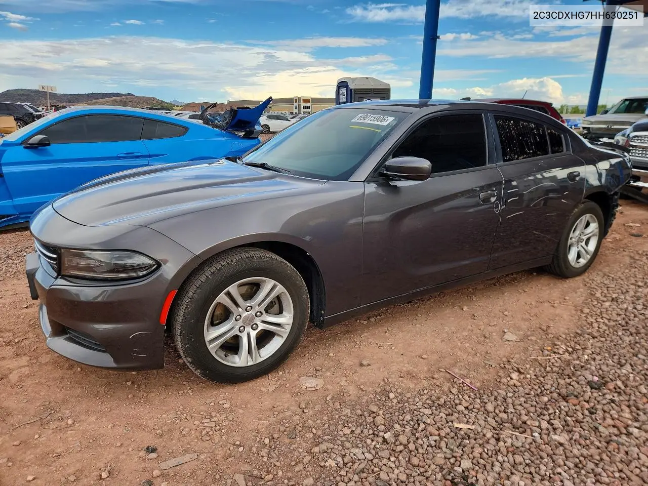 DODGE CHARGER 2017, VIN 2C3CDXHG7HH630251