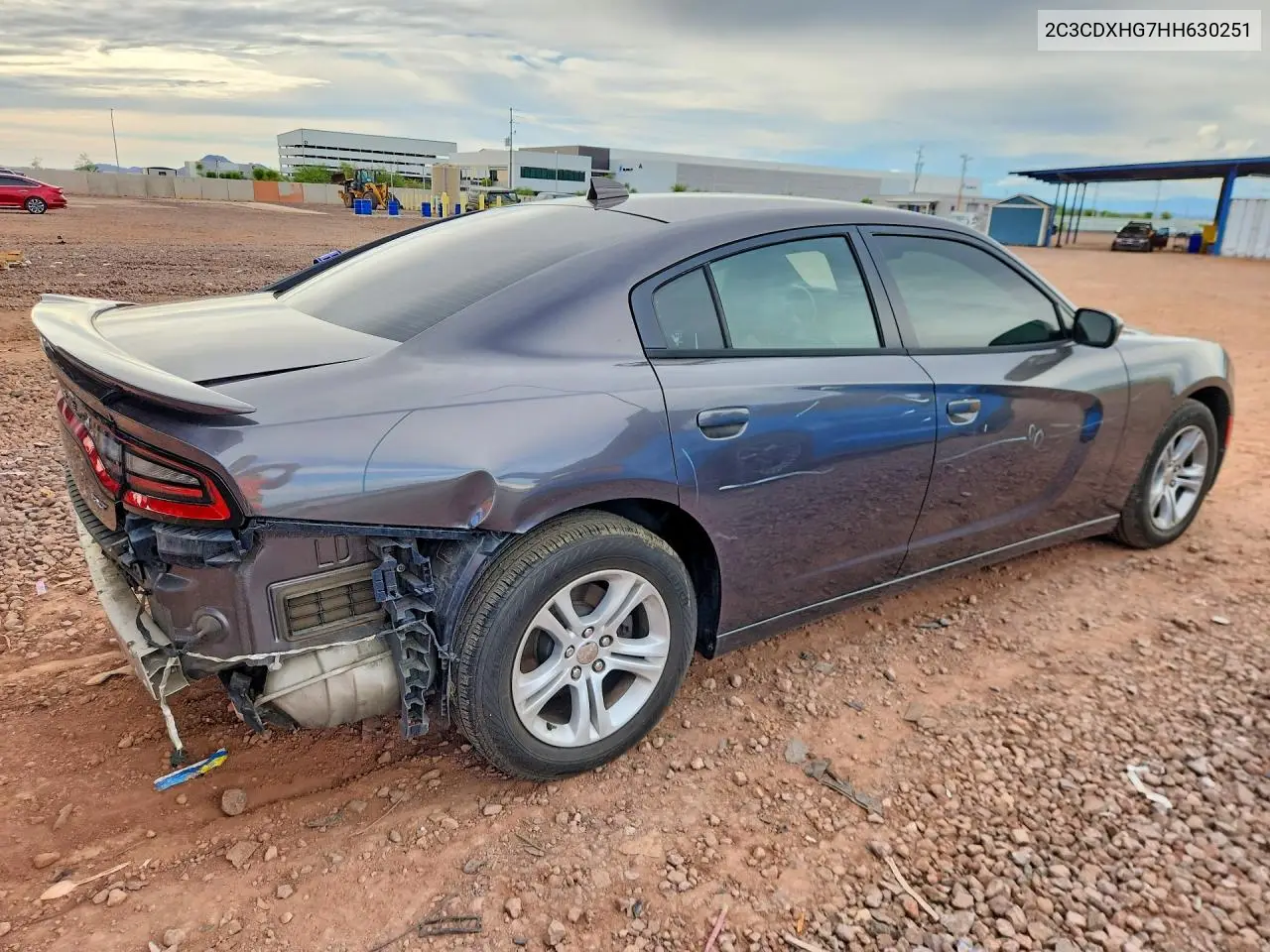 2017 DODGE CHARGER VIN 2C3CDXHG7HH630251 — фото 3