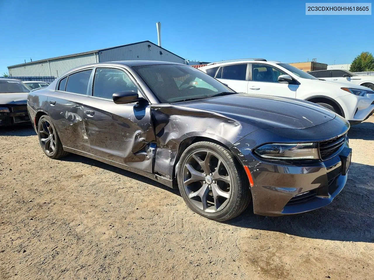 2017 DODGE CHARGER VIN 2C3CDXHG0HH618605 — фото 4