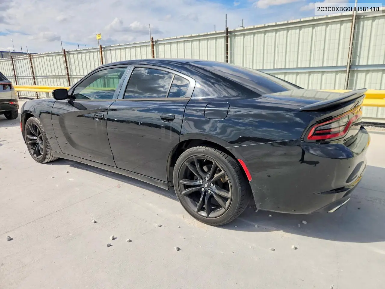 2017 DODGE CHARGER VIN 2C3CDXBG0HH581418 — фото 2