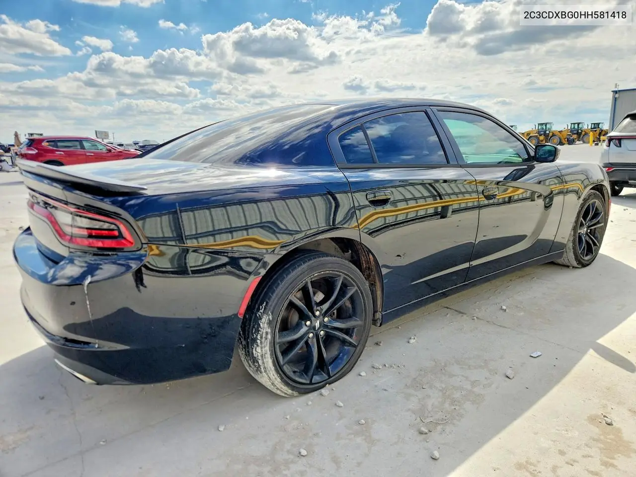 2017 DODGE CHARGER VIN 2C3CDXBG0HH581418 — фото 3
