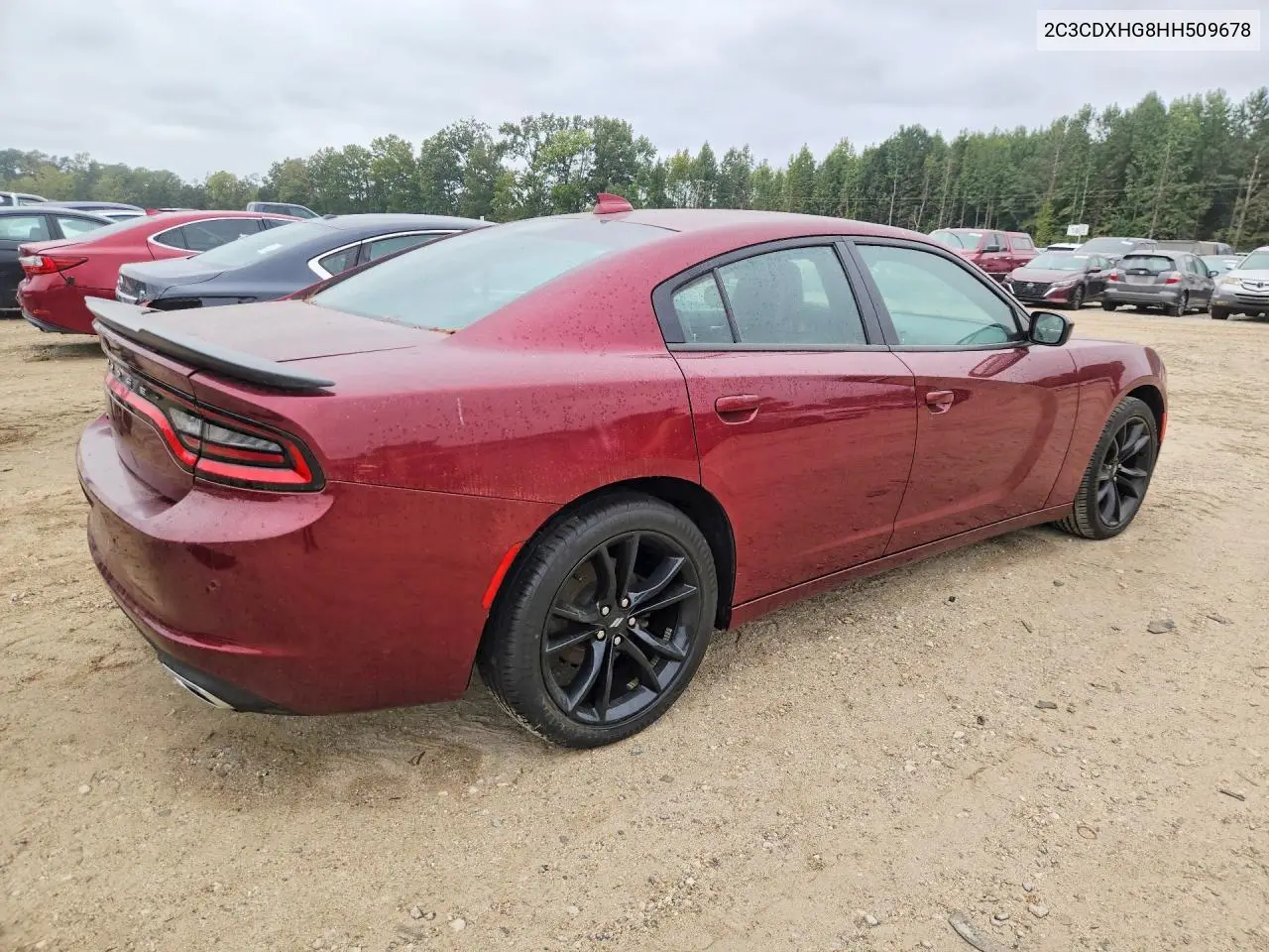 2017 DODGE CHARGER VIN 2C3CDXHG8HH509678 — фото 3