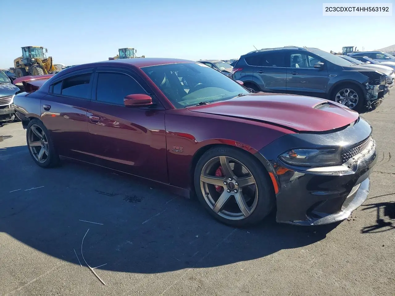 2017 DODGE CHARGER VIN 2C3CDXCT4HH563192 — фото 4