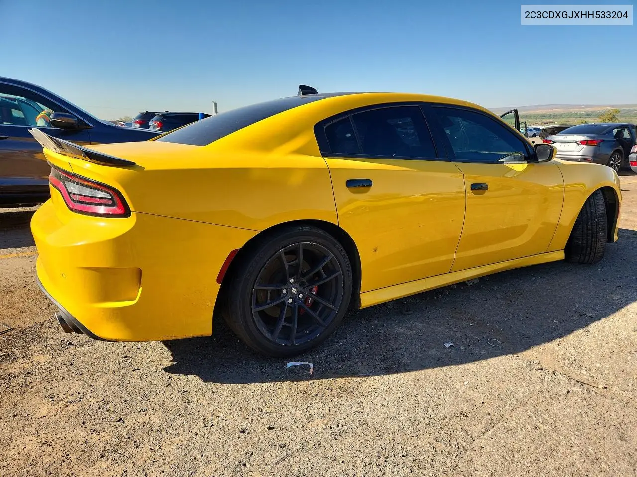 2017 DODGE CHARGER VIN 2C3CDXGJXHH533204 — фото 3