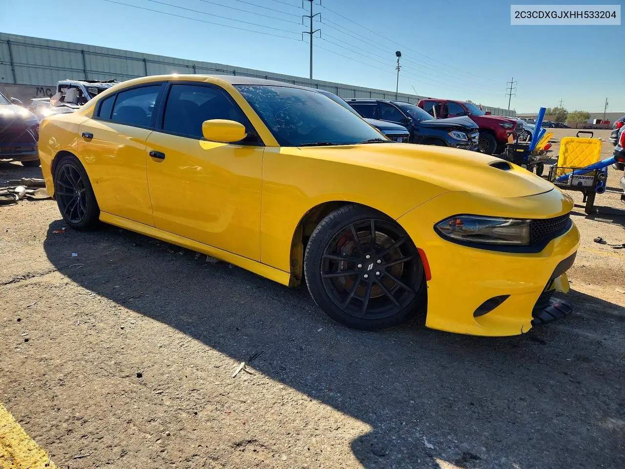 2017 DODGE CHARGER VIN 2C3CDXGJXHH533204 — фото 4
