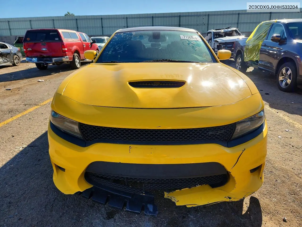 2017 DODGE CHARGER VIN 2C3CDXGJXHH533204 — фото 5