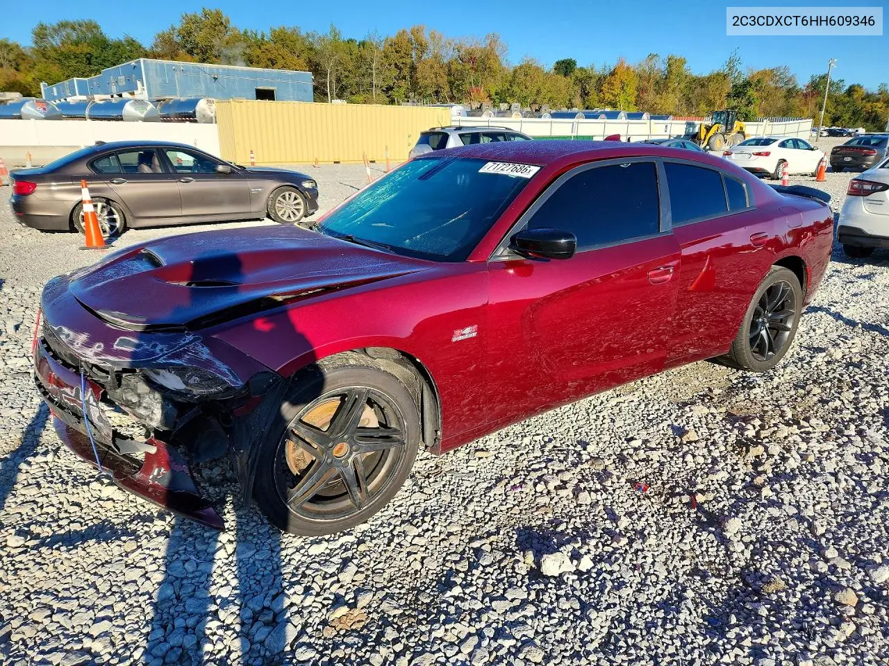 DODGE CHARGER 2017, VIN 2C3CDXCT6HH609346