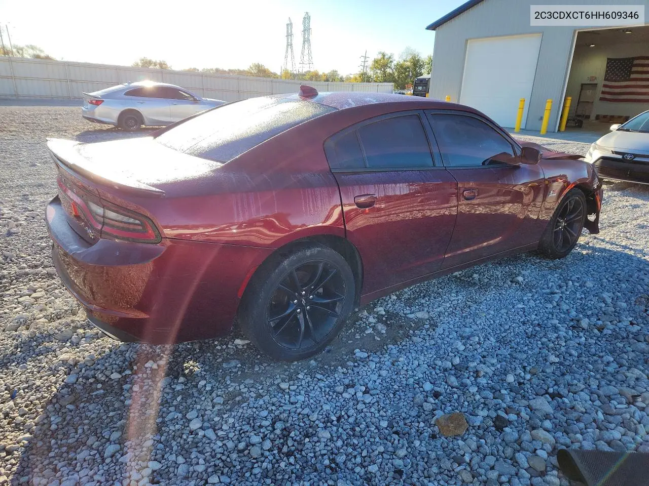 2017 DODGE CHARGER VIN 2C3CDXCT6HH609346 — фото 3