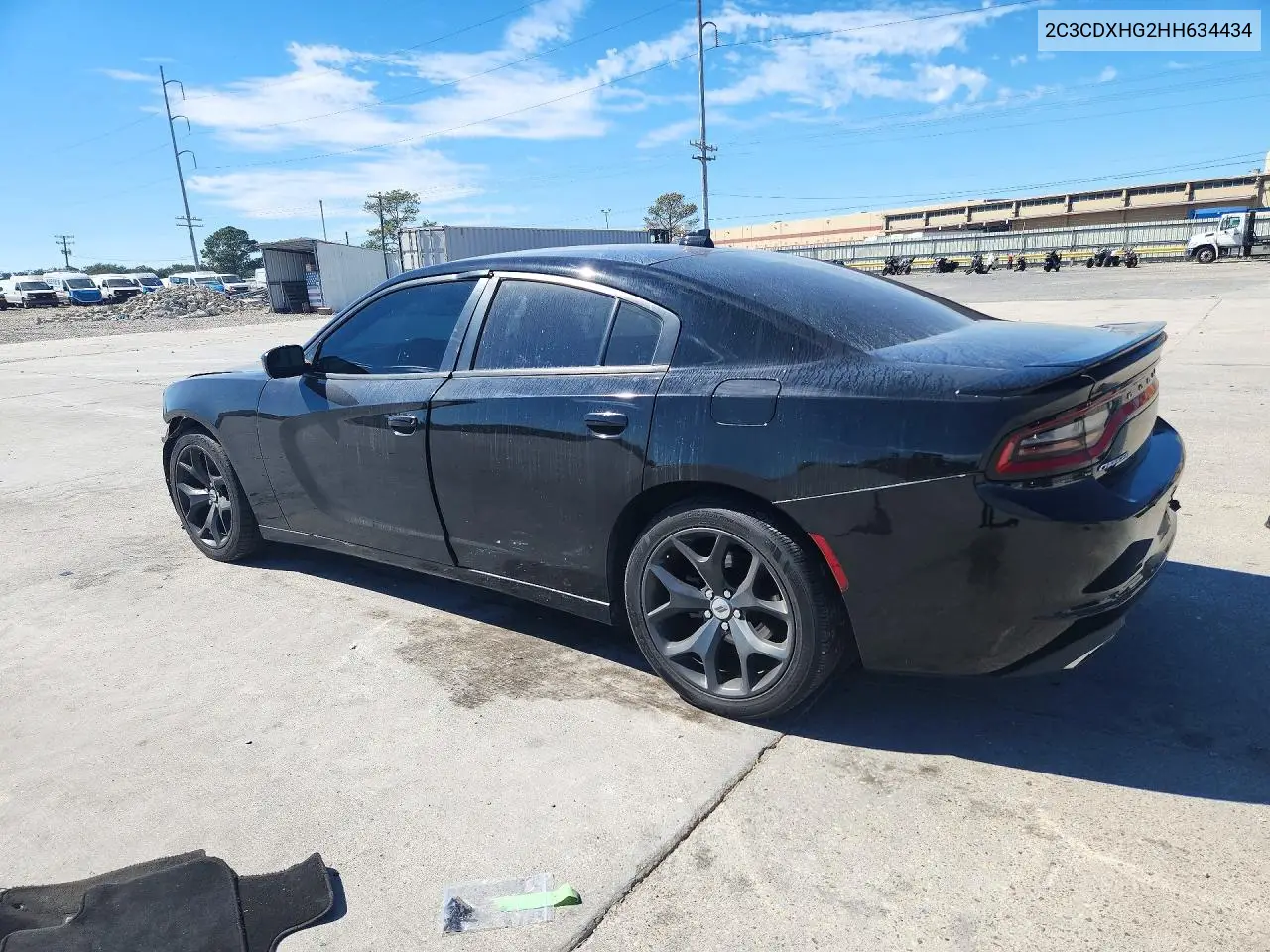 2017 DODGE CHARGER VIN 2C3CDXHG2HH634434 — фото 2