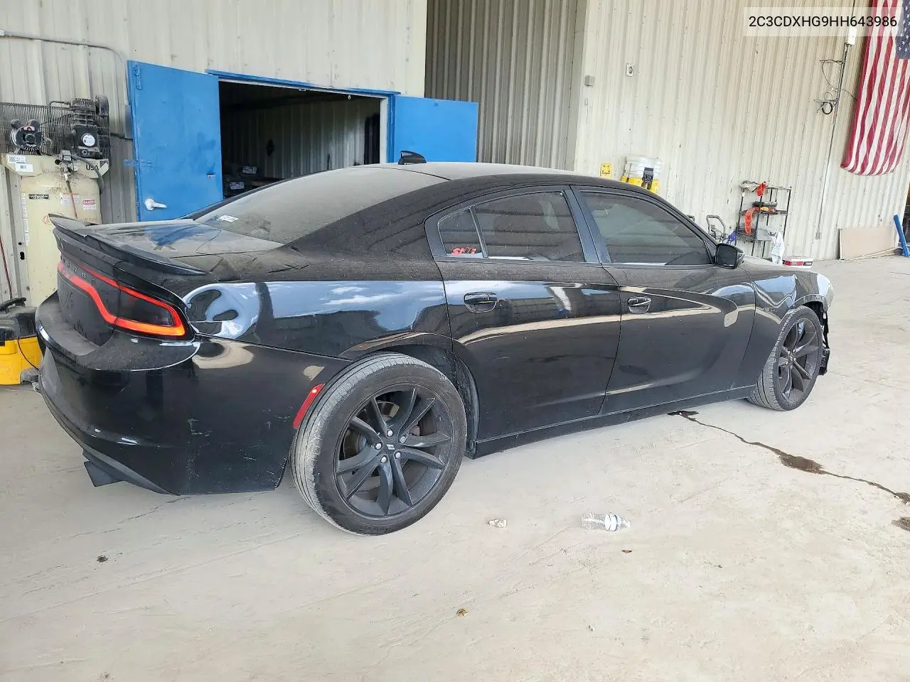 2017 DODGE CHARGER VIN 2C3CDXHG9HH643986 — фото 3