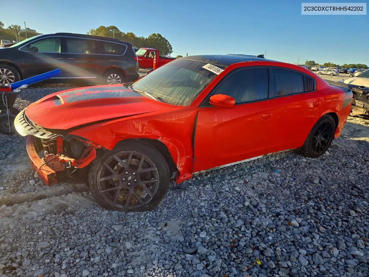 DODGE CHARGER 2017, VIN 2C3CDXCT8HH542202