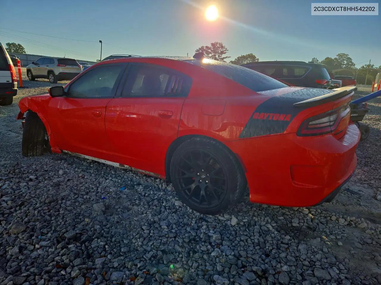 2017 DODGE CHARGER VIN 2C3CDXCT8HH542202 — фото 2