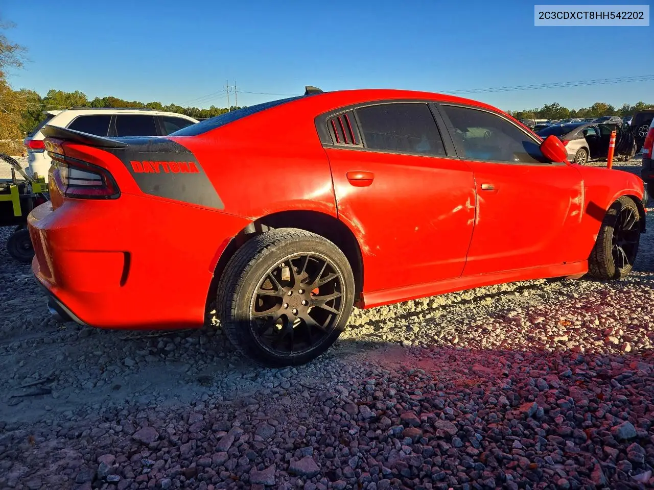 2017 DODGE CHARGER VIN 2C3CDXCT8HH542202 — фото 3