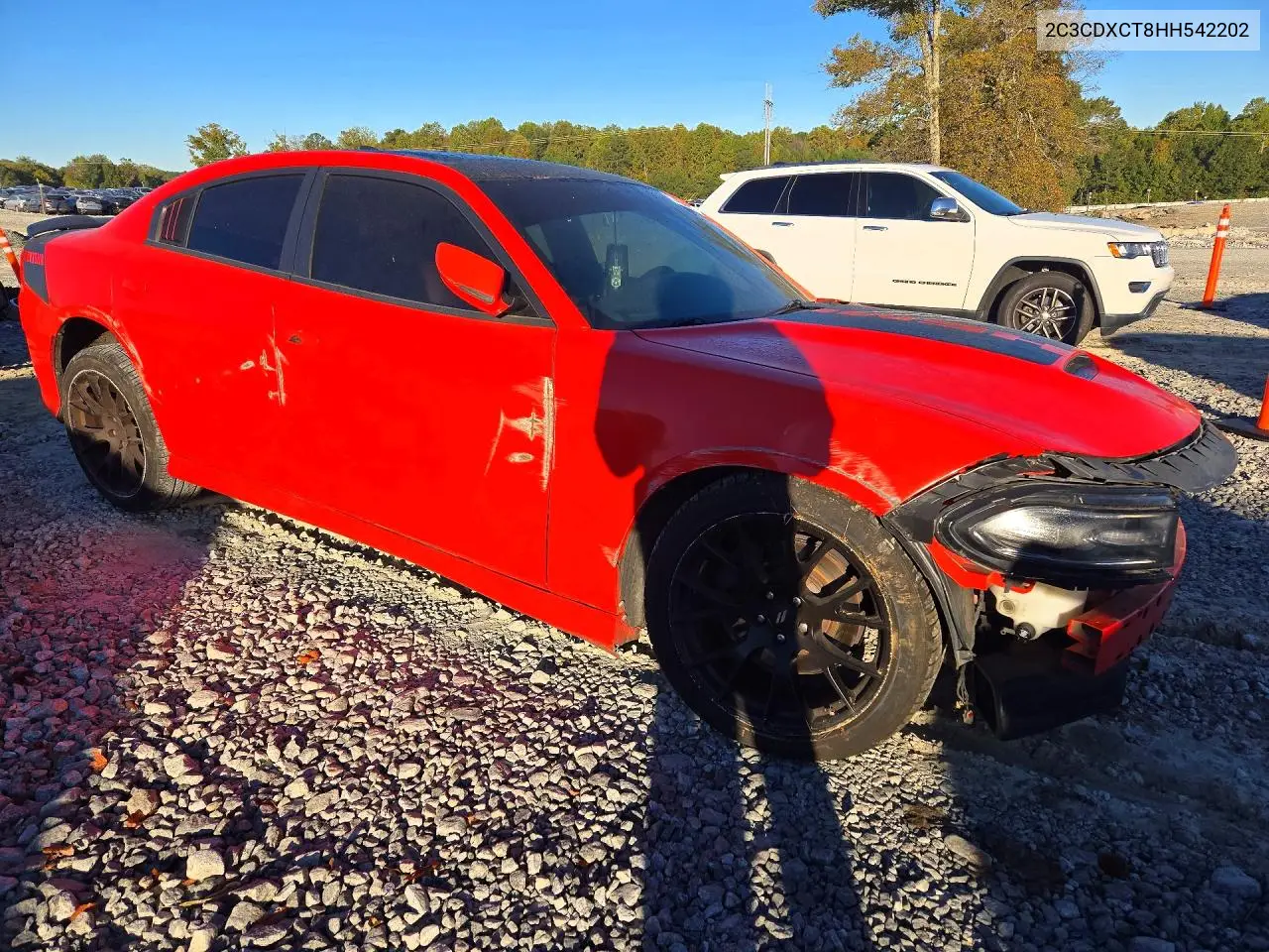 2017 DODGE CHARGER VIN 2C3CDXCT8HH542202 — фото 4