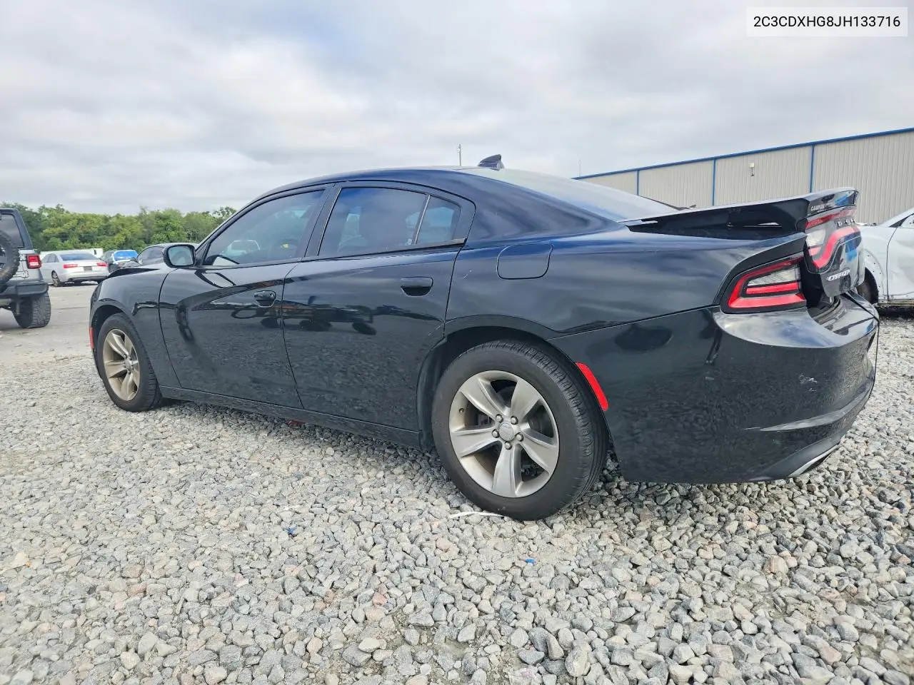 2018 DODGE CHARGER VIN 2C3CDXHG8JH133716 — фото 2