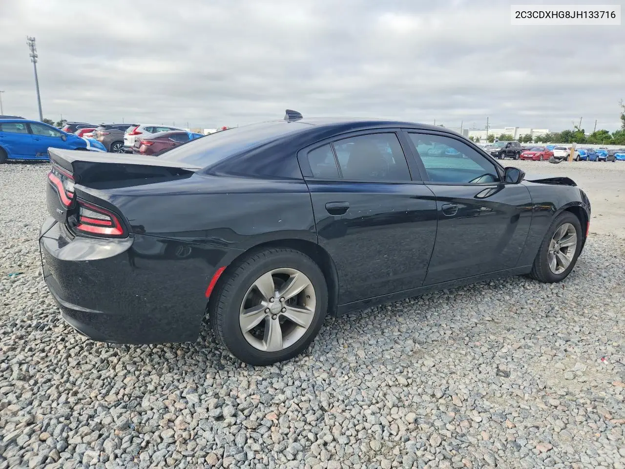 2018 DODGE CHARGER VIN 2C3CDXHG8JH133716 — фото 3