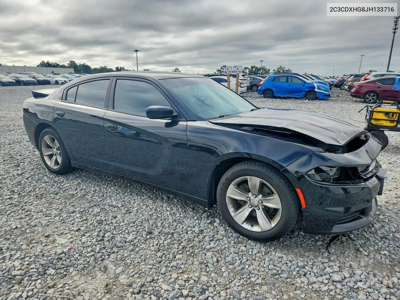 2018 DODGE CHARGER VIN 2C3CDXHG8JH133716 — фото 4